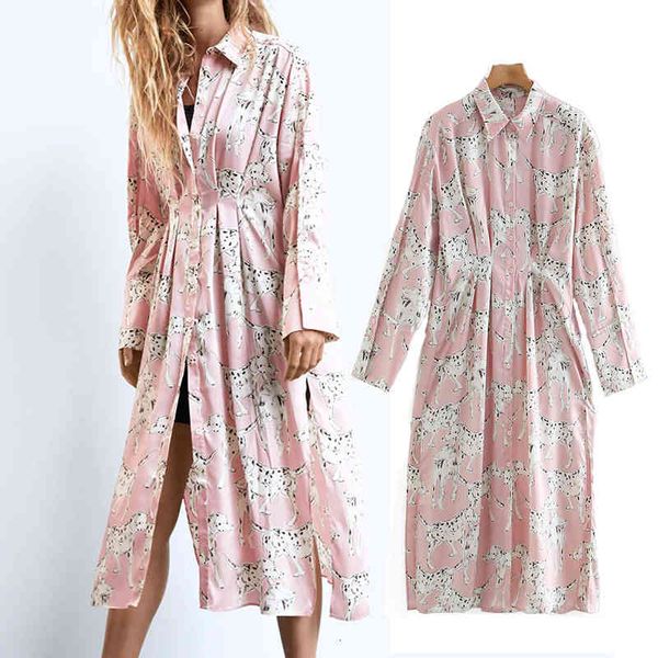 casual dresses cartoon dog printing dress lapel midi long sleeves single breasted woman slim waist chic party es aubz, Black;gray
casual dresses cartoon dog printing dress lapel midi long sleeves single breasted woman slim waist chic party es aubz, Black;gray