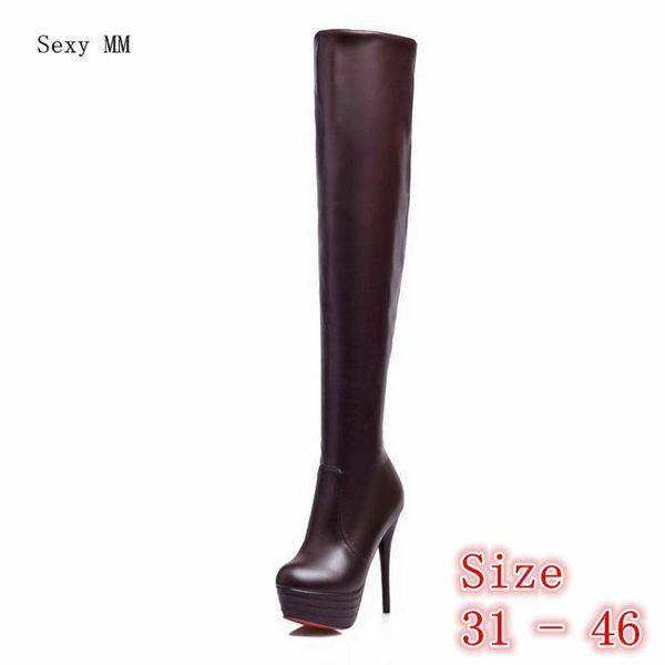 boots autumn platform women over the knee high heel shoes woman thigh small plus size 31 32 33 -40 41 42 43 44 45 46, Black
boots autumn platform women over the knee high heel shoes woman thigh small plus size 31 32 33 -40 41 42 43 44 45 46, Black