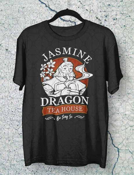 jasmine dragon tea house t-shirt unique gift for friend, White;black