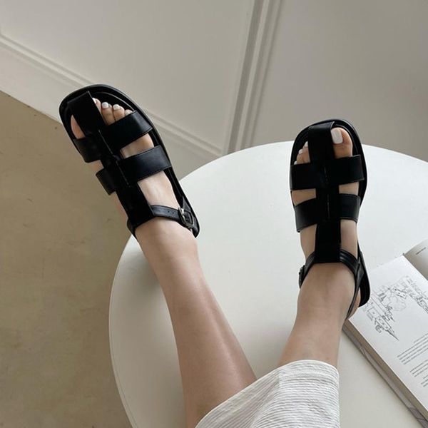 sandals 2021 fashion women brown white flat low heels summer open toe hasp all-match casual lady daily wear roman shoes, Black
sandals 2021 fashion women brown white flat low heels summer open toe hasp all-match casual lady daily wear roman shoes, Black