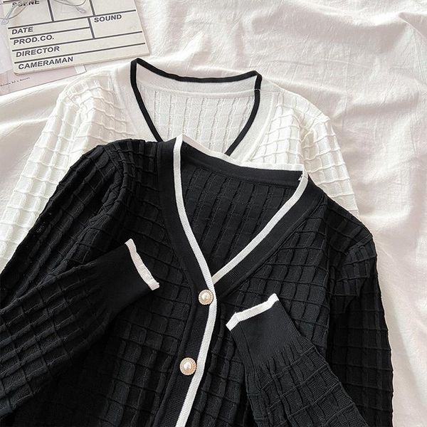 women's knits & tees spring 2021 retro french large size fat girl loose-fitting v-neck long sleeves knitted cardigan coat for women, White
women's knits & tees spring 2021 retro french large size fat girl loose-fitting v-neck long sleeves knitted cardigan coat for women, White