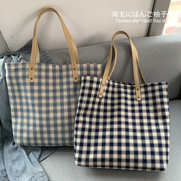 evening bags japanese harajuku female canvas bag blue plaid designer shoulder casual school teenager large handbag
evening bags japanese harajuku female canvas bag blue plaid designer shoulder casual school teenager large handbag