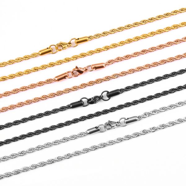 chians necklaces designer stainless steel twist chain fashion jewelry accessories high end elegan men and women wholesale necklace, Silver
chians necklaces designer stainless steel twist chain fashion jewelry accessories high end elegan men and women wholesale necklace, Silver