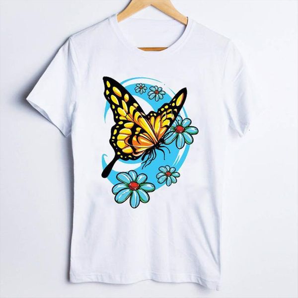 tees print cartoon butterfly women 90s vacation travel office cute clothes lady clothing female t shirt, White
tees print cartoon butterfly women 90s vacation travel office cute clothes lady clothing female t shirt, White