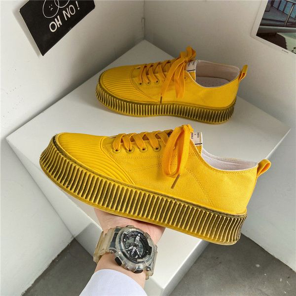 summer yellow retro men vulcanized shoes korea style platform canvas shoes designer mens vulcaniser sneakers hommes chaussures
summer yellow retro men vulcanized shoes korea style platform canvas shoes designer mens vulcaniser sneakers hommes chaussures
