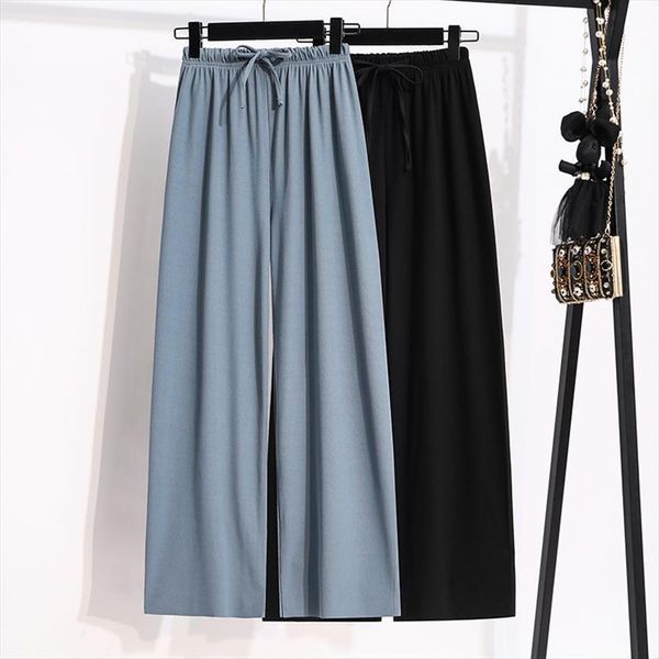 summer casual trousers black blue womens capris plus size elastic high waist korean girls chic loose wide leg 5xl, Black;white
summer casual trousers black blue womens capris plus size elastic high waist korean girls chic loose wide leg 5xl, Black;white