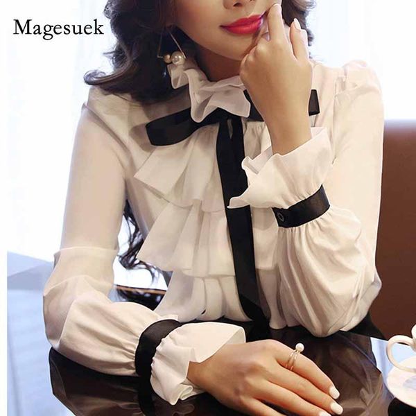 flare long sleeve bow white ladies office cardigan ruffle women blouse autumn chiffon solid shirt 2021 clothing 11101 women's blouses &
flare long sleeve bow white ladies office cardigan ruffle women blouse autumn chiffon solid shirt 2021 clothing 11101 women's blouses &