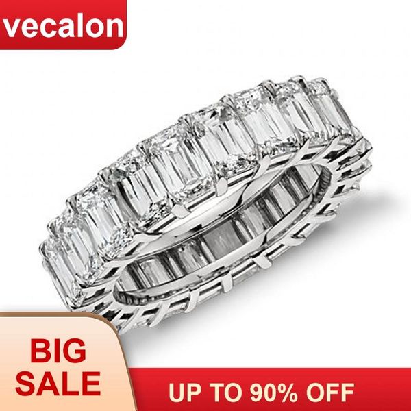 wedding rings vecalon fashion bands ring 925 sterling silver princess cut 5a zircon sona cz engagement for women finger jewelry, Slivery;golden
wedding rings vecalon fashion bands ring 925 sterling silver princess cut 5a zircon sona cz engagement for women finger jewelry, Slivery;golden
