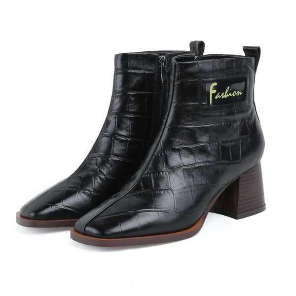 boots olomm women's fashions winter leather ankle boots square heels digit black foot women's size eua 4-10.5 oiq6
boots olomm women's fashions winter leather ankle boots square heels digit black foot women's size eua 4-10.5 oiq6