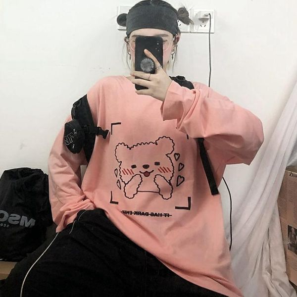 women's t-shirt fashion women cartoon 90s girl korean pink autumn long sleeve causal harajuku oversized punk kawaii t shirts, White
women's t-shirt fashion women cartoon 90s girl korean pink autumn long sleeve causal harajuku oversized punk kawaii t shirts, White