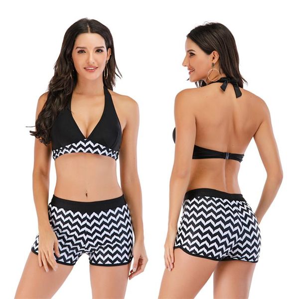 one-piece suits women vintage swimsuit two piece retro halter ruched high waist print bikini set 2 female maillot de bain femme
one-piece suits women vintage swimsuit two piece retro halter ruched high waist print bikini set 2 female maillot de bain femme