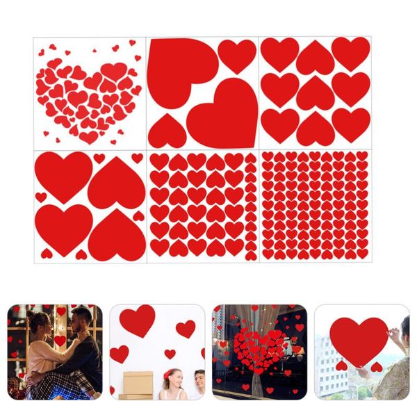 set 6 pcs valentine's day red heart wall sticker holiday wedding home decoration diy self-adhesive glass floor stickers
set 6 pcs valentine's day red heart wall sticker holiday wedding home decoration diy self-adhesive glass floor stickers