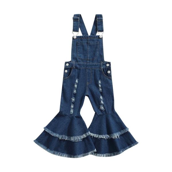 trousers girls suspender trousers, blue solid color sleeveless overalls with ruffled hem and broken holes 3-7years
trousers girls suspender trousers, blue solid color sleeveless overalls with ruffled hem and broken holes 3-7years