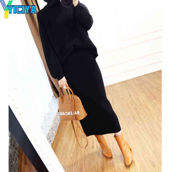 yiciya cashmere sweater knitted suit skirt women outfits korean version loose women's knitted two piece set winter knit sets met 211119, White
yiciya cashmere sweater knitted suit skirt women outfits korean version loose women's knitted two piece set winter knit sets met 211119, White