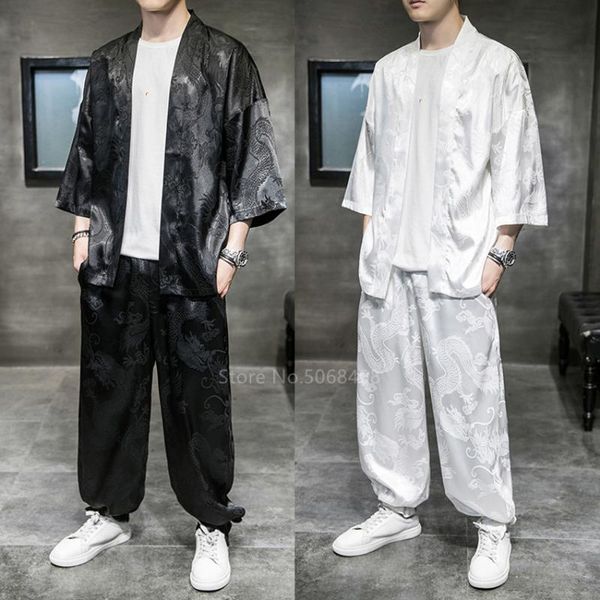 ethnic clothing japanese style vintage kimono haori pants set men sliver traditional bottom harajuku streetwear samurai cardigan costume yuk, Red
ethnic clothing japanese style vintage kimono haori pants set men sliver traditional bottom harajuku streetwear samurai cardigan costume yuk, Red