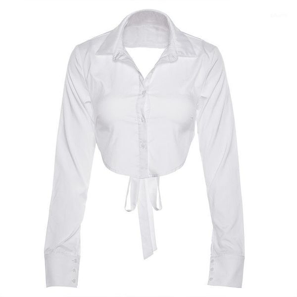 fashion backless hollow out cardigan long sleeve lace up t shirt women crop womens clothing aesthetic women's t-shirt, White
fashion backless hollow out cardigan long sleeve lace up t shirt women crop womens clothing aesthetic women's t-shirt, White