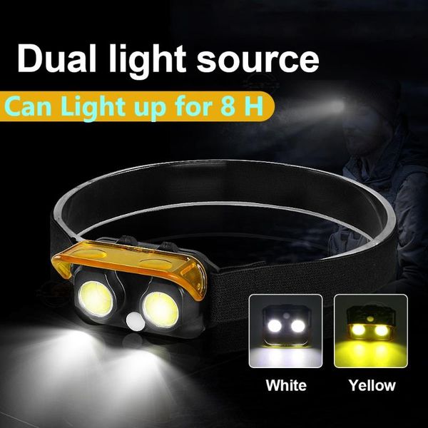 led headlamp portable headlight head lamp usb torch 2 cob yellow light dual source outdoor camping lantern headlamps
led headlamp portable headlight head lamp usb torch 2 cob yellow light dual source outdoor camping lantern headlamps