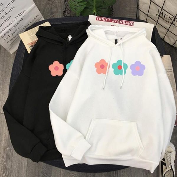 casual oversized pullover korean version of warm kawaii ladies loose streetwear pullove hoodie hooded simple flowers wild women's hoodi, Black
casual oversized pullover korean version of warm kawaii ladies loose streetwear pullove hoodie hooded simple flowers wild women's hoodi, Black