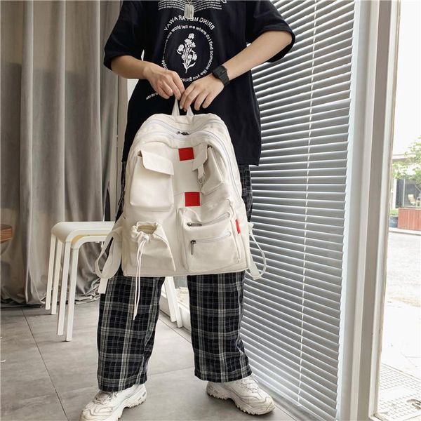 backpack couple fashion youth backbag trend student large capacity school bag personality black white
backpack couple fashion youth backbag trend student large capacity school bag personality black white