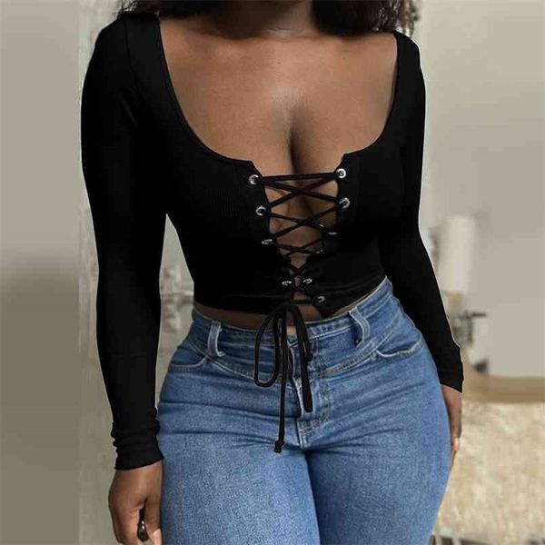 autumn winter t shirt women tee regular bandage o neck long sleeve female shirts fashion solid bodycon t-shirts 210708, White
autumn winter t shirt women tee regular bandage o neck long sleeve female shirts fashion solid bodycon t-shirts 210708, White