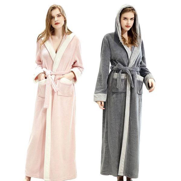 women's sleepwear fleece womens robe soft plush warm bathrobes with hood flannel full length bath winter pajamas shower nightgown house, Black;red
women's sleepwear fleece womens robe soft plush warm bathrobes with hood flannel full length bath winter pajamas shower nightgown house, Black;red