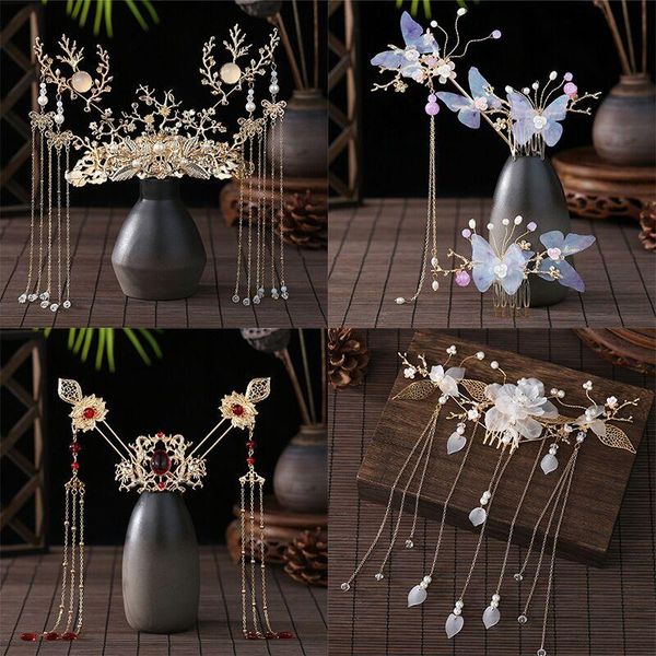 hair clips & barrettes chinese hanfu long tassel stick flower crystal pearl pins handmade butterfly jewelry, Golden;silver
hair clips & barrettes chinese hanfu long tassel stick flower crystal pearl pins handmade butterfly jewelry, Golden;silver