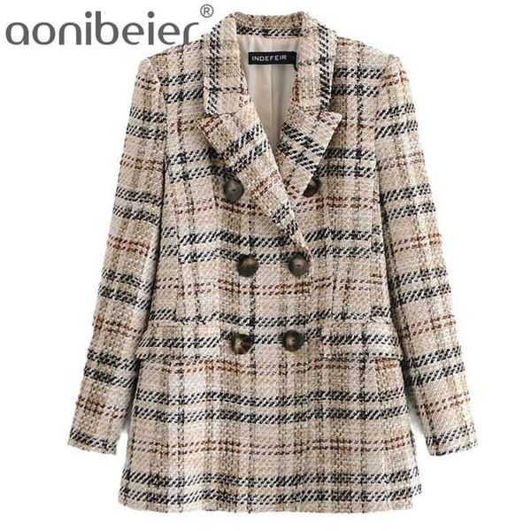 aonibeier vintage retro check pattern double breasted ladie casual plaid blazer and skirt two-piece office lady work 210930, White;black
aonibeier vintage retro check pattern double breasted ladie casual plaid blazer and skirt two-piece office lady work 210930, White;black