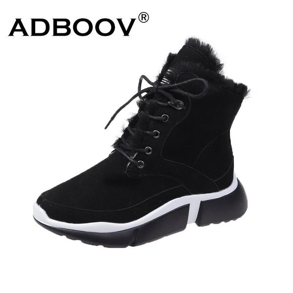 boots adboov winter fur lining women faux suede leather heighten shoes ladies, Black
boots adboov winter fur lining women faux suede leather heighten shoes ladies, Black