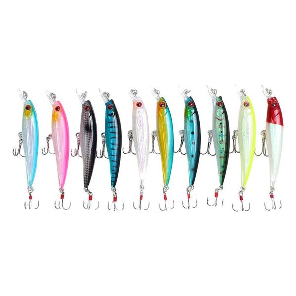 #60 10pc lifelike hard fishing bait set fish lures rainbow color sequin swing spinner sea tool hooks
#60 10pc lifelike hard fishing bait set fish lures rainbow color sequin swing spinner sea tool hooks