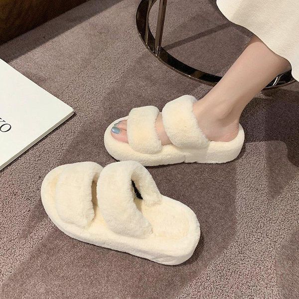 slippers flat shoes female flock womens outdoor med platform fur flip flops pantofle slides fashion plush 2021 luxury rubber bas, Black
slippers flat shoes female flock womens outdoor med platform fur flip flops pantofle slides fashion plush 2021 luxury rubber bas, Black