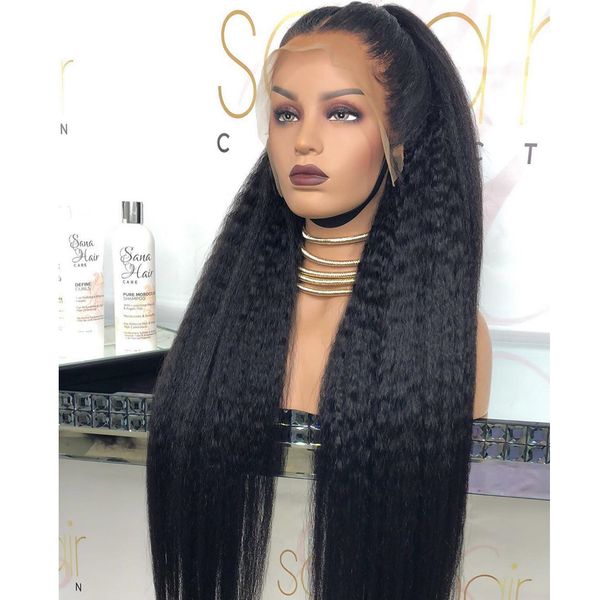 26inch 180%density natural black color long yaki straight wig lace front wigs remy soft with baby hair for women glueless heat resistant dai, Black;brown
26inch 180%density natural black color long yaki straight wig lace front wigs remy soft with baby hair for women glueless heat resistant dai, Black;brown