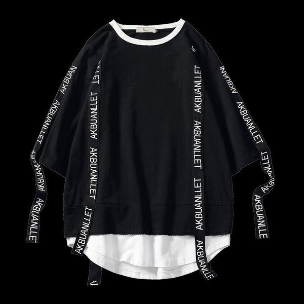 men's t-shirts 2021 summer style men t shirt hip hop o neck short sleeve casual ribbon decoration streetwear tees, White;black
men's t-shirts 2021 summer style men t shirt hip hop o neck short sleeve casual ribbon decoration streetwear tees, White;black