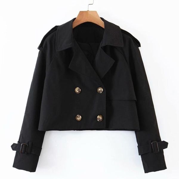 women's trench coats chic england style casual coat women turn-down collar double breasted jackets autumn 2021 office wear ropa mujer, Tan;black
women's trench coats chic england style casual coat women turn-down collar double breasted jackets autumn 2021 office wear ropa mujer, Tan;black