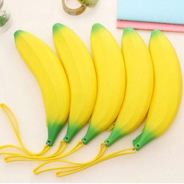cute banana coin purse card holder key pouch money bag pocket girls silicone zipper wallet portable pencil case for students storage bags
cute banana coin purse card holder key pouch money bag pocket girls silicone zipper wallet portable pencil case for students storage bags