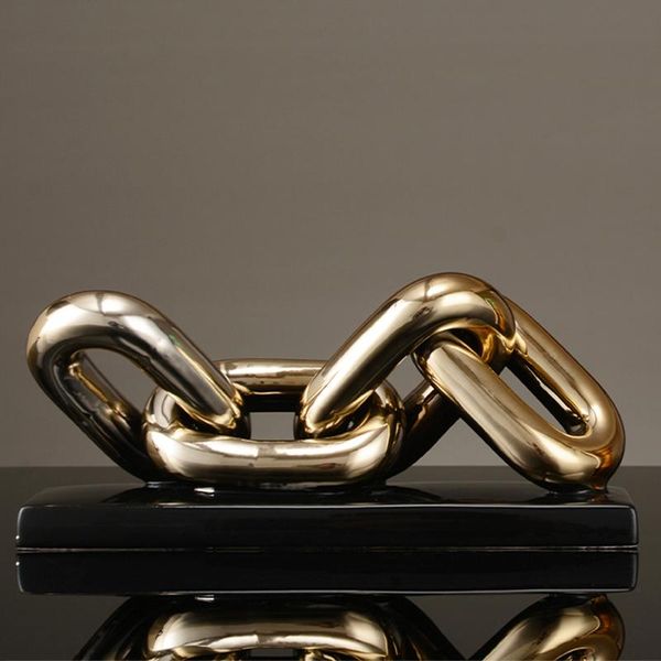 nordic golden chain sculpture decorations office study deskceramic crafts figurines ring porcelain home decor ornament decorative object
nordic golden chain sculpture decorations office study deskceramic crafts figurines ring porcelain home decor ornament decorative object