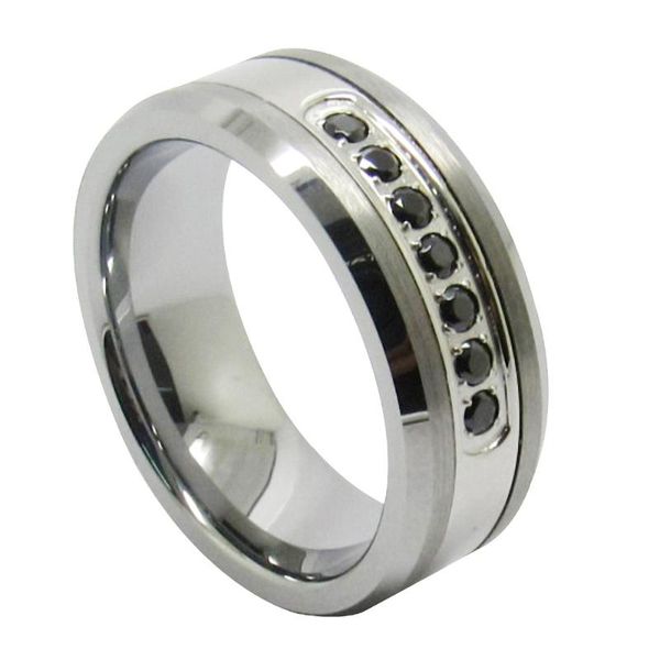 wedding rings luxury style mens tungsten ring channel set black cz inlay 8mm cubic zirconia sets size 6-13, Slivery;golden
wedding rings luxury style mens tungsten ring channel set black cz inlay 8mm cubic zirconia sets size 6-13, Slivery;golden