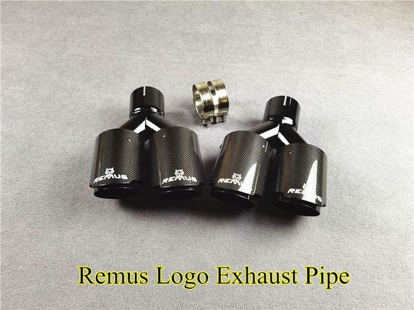pair y style glossy black stainless steel exhaust tail pipe for remus universal shiny carbon car exhausts muffler tips motorcycle system
pair y style glossy black stainless steel exhaust tail pipe for remus universal shiny carbon car exhausts muffler tips motorcycle system