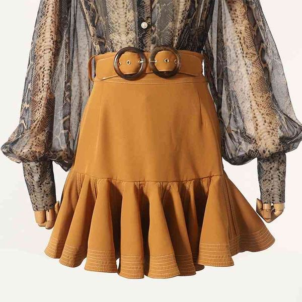 vacation style personality pleated hem pure color slim fit mini skirt, Black 
vacation style personality pleated hem pure color slim fit mini skirt, Black