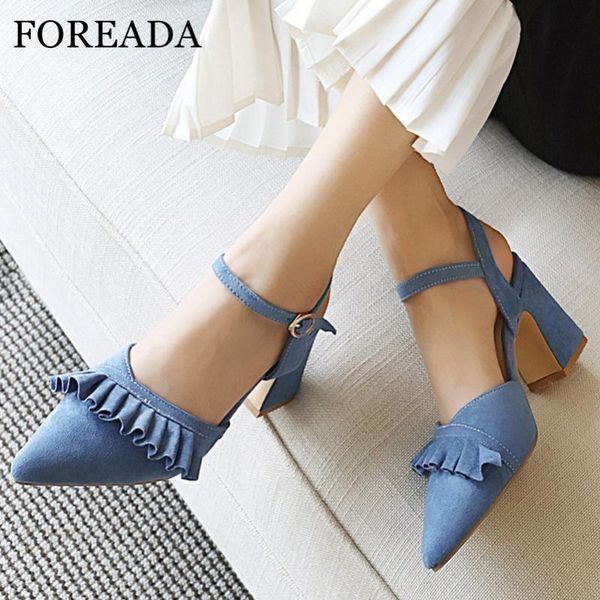 dress shoes foreada pumps women two piece buckle strap super high heels ruffle thick heel pointed toe female footwear beige 43, Black
dress shoes foreada pumps women two piece buckle strap super high heels ruffle thick heel pointed toe female footwear beige 43, Black