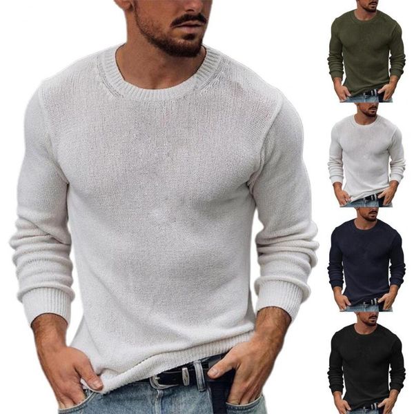men's sweaters men autumn sweater 2021 stylish solid color knit pullover o-neck for daily wear, White;black
men's sweaters men autumn sweater 2021 stylish solid color knit pullover o-neck for daily wear, White;black