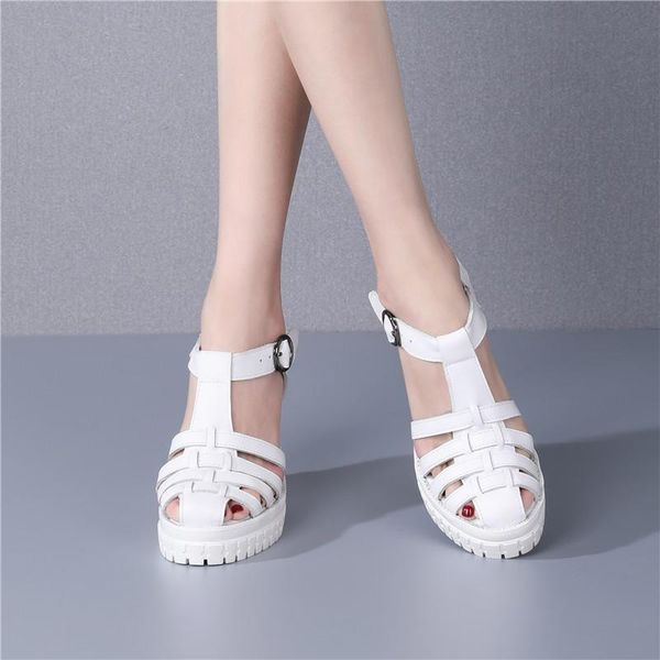 sandals 2021 summer fashion casual leather wedge heel women's shoes soft ladies high-quality handmade high-heeled, Black
sandals 2021 summer fashion casual leather wedge heel women's shoes soft ladies high-quality handmade high-heeled, Black