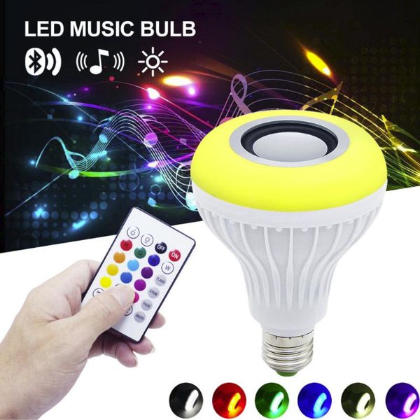 downlights smart e27 rgb bluetooth speaker led bulb light 12w music playing dimmable wireless lamp with 24 keys remote control
downlights smart e27 rgb bluetooth speaker led bulb light 12w music playing dimmable wireless lamp with 24 keys remote control