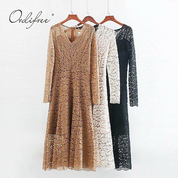 casual dresses ordi2021 summer women maxi dress long sleeve white lace vintage party, Black;gray
casual dresses ordi2021 summer women maxi dress long sleeve white lace vintage party, Black;gray