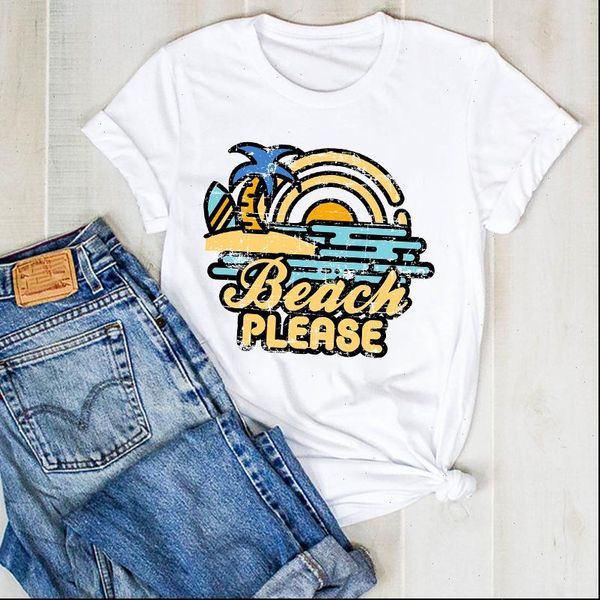 women lady beach painting cute fashion print ladies summer t tee womens female shirt clothes graphic, White
women lady beach painting cute fashion print ladies summer t tee womens female shirt clothes graphic, White