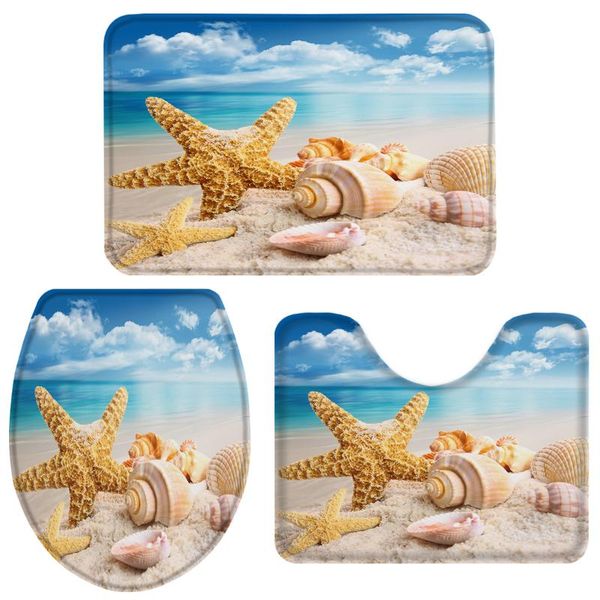 beach sea starfish shells blue bathroom set toilet cover mat pedestal rug non-slip accessories doormat bath accessory
beach sea starfish shells blue bathroom set toilet cover mat pedestal rug non-slip accessories doormat bath accessory