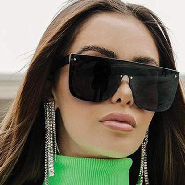 sunglasses stylish designer black square ladies 2021 flat style oversized women sun glasses metal nail eyewear, White;black
sunglasses stylish designer black square ladies 2021 flat style oversized women sun glasses metal nail eyewear, White;black