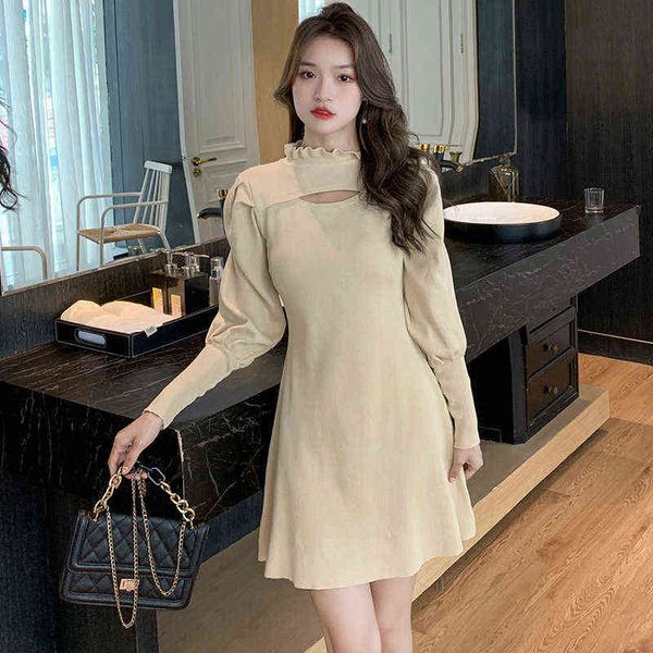 luxury dress 2022 korean slim a-shaped waist lantern knitted long sleeve dresses, Black;gray
luxury dress 2022 korean slim a-shaped waist lantern knitted long sleeve dresses, Black;gray