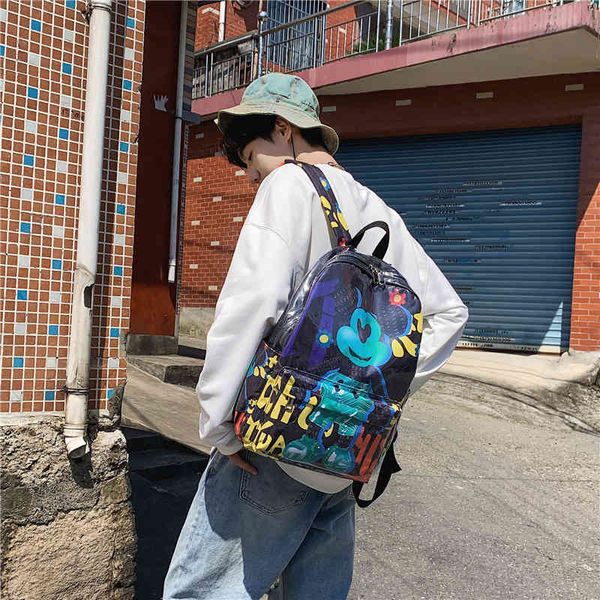 new net red super fire backpack street trend graffiti cartoon schoolbag small crowd versatile large capacity backpack good thing
new net red super fire backpack street trend graffiti cartoon schoolbag small crowd versatile large capacity backpack good thing