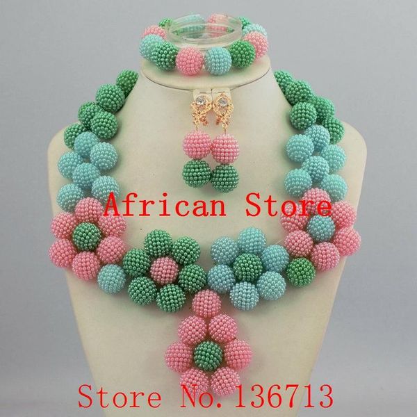 earrings & necklace african wedding coral beads jewelry set sets nigerian 920-7, Silver
earrings & necklace african wedding coral beads jewelry set sets nigerian 920-7, Silver