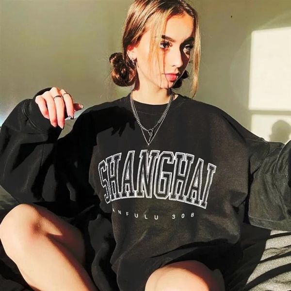 women's hoodies & sweatshirts streetwear harajuku punk loose winter american clothing high street retro letter long sleeve o-neck women, Black
women's hoodies & sweatshirts streetwear harajuku punk loose winter american clothing high street retro letter long sleeve o-neck women, Black